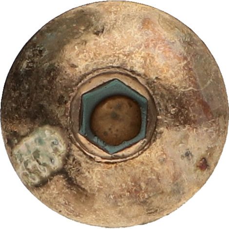 Vis Poelier M6X80 Clé de 4 HC4 Acier laitonne Frein filet-100 pièces (1/4)
