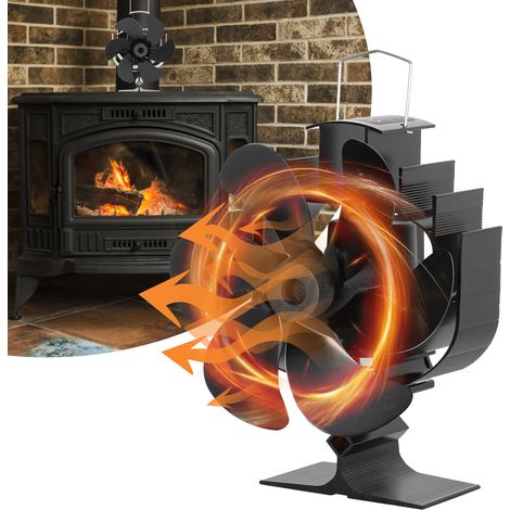 TolleTour Kaminventilator Lüfter Gebläse Ofenventilator Ventilator 6 Flügel Kaminofen Fan (1/5)