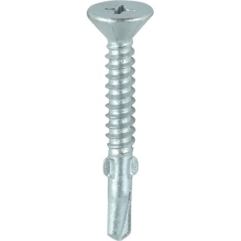 TIMCO Self-Drilling Wing-Tip Steel to Timber Light Section Exterior Silver Screws  - 4.8 x 38 (1/3)