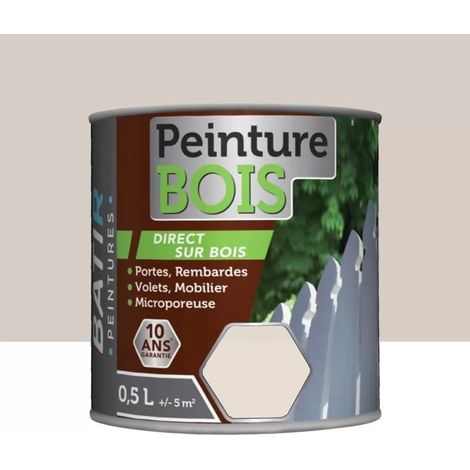 Peinture Bois BÂTIR Lin 0,5 L (1/2)