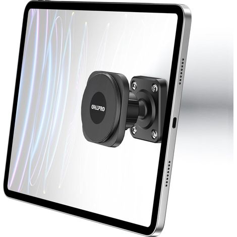 Support Magnétique Mural Tablette, Porte iPad Murale Compatible avec iPad Pro Mini Air Galaxy Tab S9 Kindle iPhone, Accroche Tablette pour Mur Cuisine Salle de Bain, Réglage à 360° (1/5)