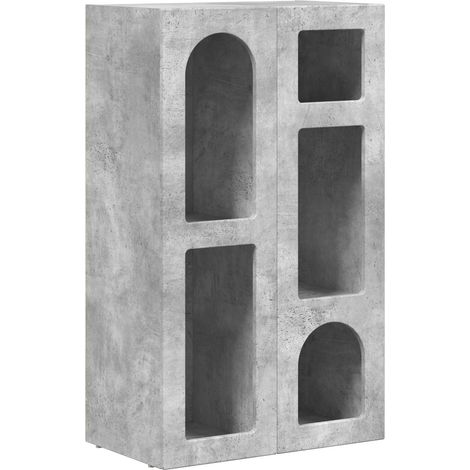 Sideboard Beton Grau 59 x 35 x 100,5 cm Holzwerkstoff vidaXL