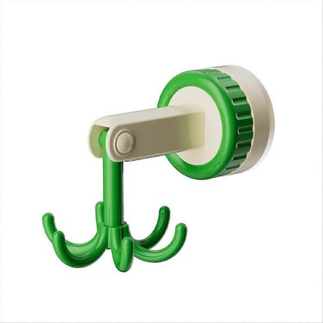 360° drehbarer Haken für Küchenutensilien, grüne, faltbare Wandhalterung, Küchenaccessoire-Organizer, stabile Befestigung, platzsparend, Mehrzweckhaken, elegante grüne Oberfläche, praktisch und langle (1/5)