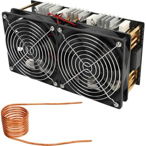 Bobine de chauffage par induction 2500W, module haute fréquence basse tension 12V-48V, générateur de chaleur à volant, anneau en laiton, pour forge et démontage (1/5)