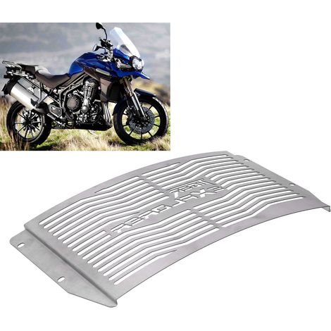 Cache-radiateur argenté pour modification de moto Triumph Tiger 1200 Explorer 2012-2017. (1/5)