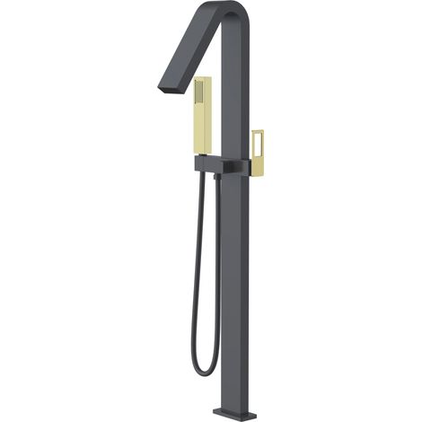 Imex - Grifo Monomando de Bañera Independiente Negro Oro
