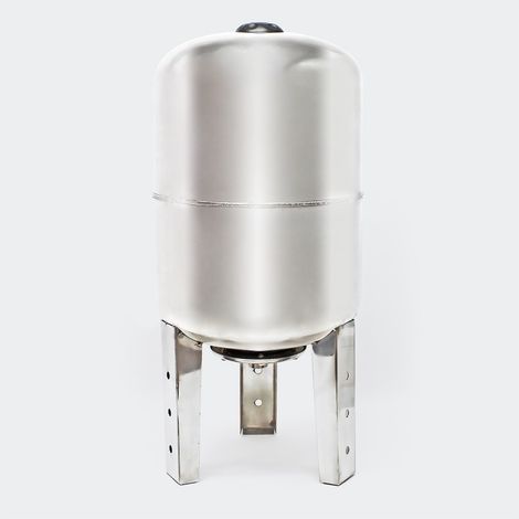 Le Poisson Qui Jardine – Ballon à vessie vertical INOX 50 litres – Pression d'eau jusqu'à 5,4 bar – Raccord 32 mm pour installations sanitaires (1/5)