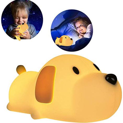 LED en forme de chien pour enfants lampe LED en silicone