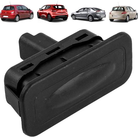 Bouton de coffre compatible pour Clio 3, Clio 4, Laguna 3, Megane 2, Scenic, Twingo 2, Zoé, Fluence, Modus (2002-2019) contacteur électrique ouverture de coffre 8200076256 (1/2)