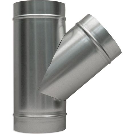 Té oblique 45° 3 sorties – Diamètre 125 mm – Pour systèmes de ventilation VMC – Installation facile en espaces confinés – DMO