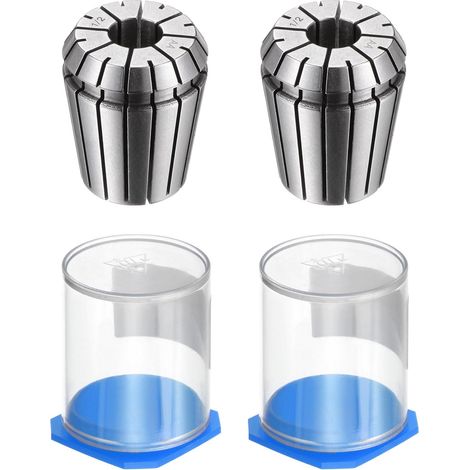 2Pcs Pince à Ressort ER32 Mandrin 1/2" Précision Élevée 0,008 (1/5)