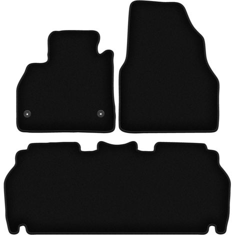 Tapis de sol en velours noir BASIC pour Renault Kangoo Express combivan (2021-) (1/5)