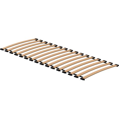 Sommier à lattes FLEX 190x80 – 16 lattes en hêtre lamellé – Revêtement en résine double face – Confort accru et durabilité