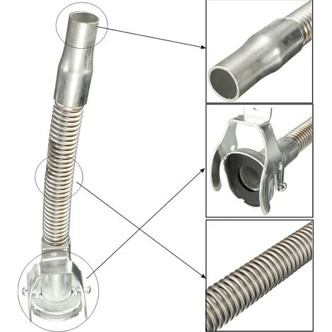 Bec verseur flexible pour jerrican Bec verseur rapide Fixation de buse de carburant Distributeur anti-fuite Tube de contrôle Accessoire de (1/5)