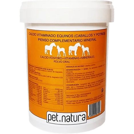 PETNATURA CALCIO VITAMINADO EQUINOS 1000 gr