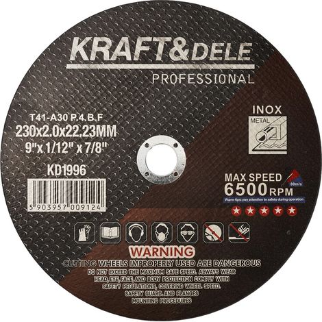 Disco de corte de metal 230 x 2,0 x 22,23 mm KD1996 (1/5)