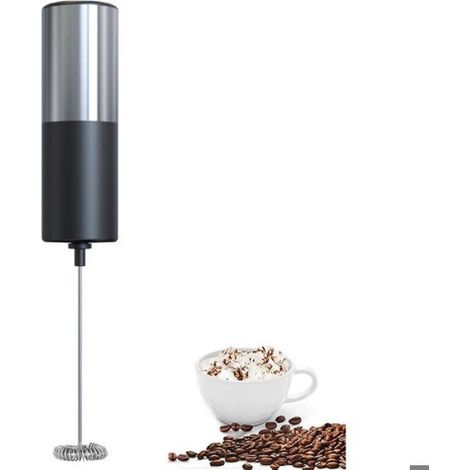 Mousseur à lait portable - Tête en acier inoxydable Moteur haute vitesse - Préparation de boissons (1/4)