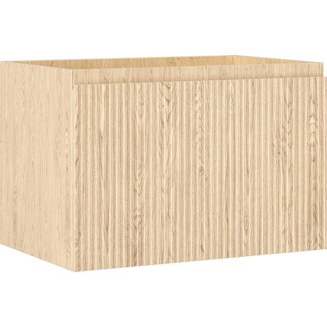 Mexen Rivel Badezimmerschrank 70 cm, 1 Schublade, gerillt, Eiche - 91A20-07047-1-BF81 (1/5)