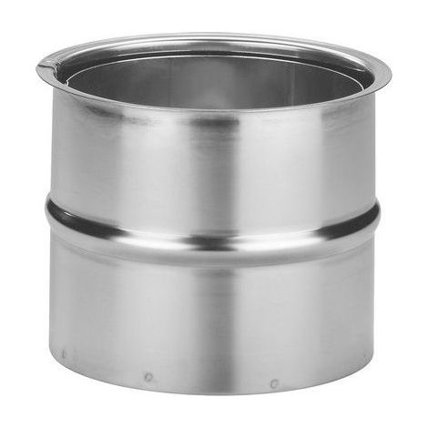 Buderus Abgasrohr-Wandfutter V4A 130x0,6mm, doppelt, Werkstoff 1.4404