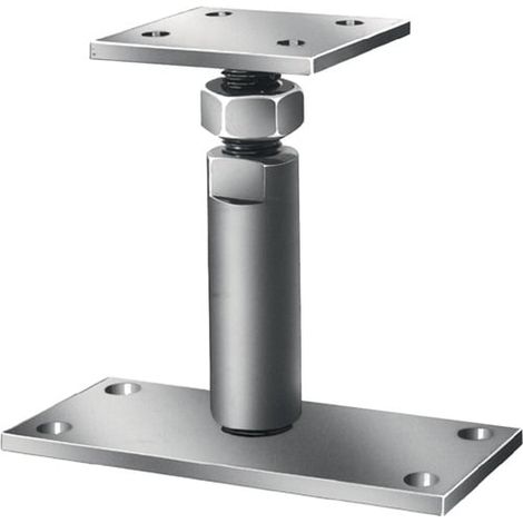 VORMANN Sabot de poteau sur pied 150x70/70x80mm ACIER galvanisé bleu pour vis - 071329000CE (1/3)