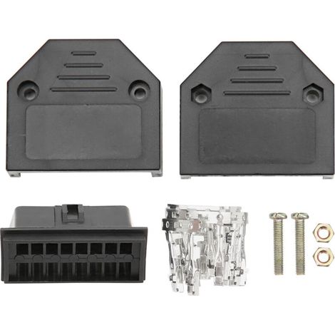 Connecteur mâle universel prise OBD2 16 broches, Kit d'adaptateur de connexion OBD, outil de Diagnostic de voiture