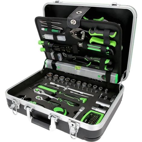 Juego de herramientas KS Tools competition 1/4+1/2 145 piezas maletín