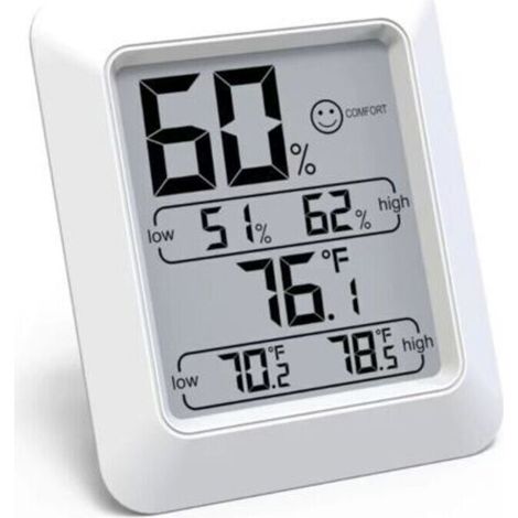 Hygromètre Numérique Intérieur Thermomètre D'ambiance et Indicateur & Moniteur D'humidité et de Température (1/5)