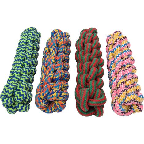 Jouet en corde de coton pour l'entraînement des dents du Golden Retriever - Sans odeur et durable (1/4)