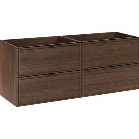 Waschtischunterschrank 120cm Elias mit 4 Schubladen, Holzoptik