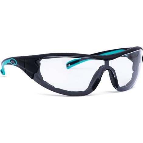 INFIELD Schutzbrille Velor PC AF AS UV, schwarz/türkis 9600 155