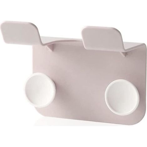 Porte-Sèche-Cheveux,Support mural autocollant pour sèche-cheveux avec organiseur de fil,salle bain la plupart des (1/4)