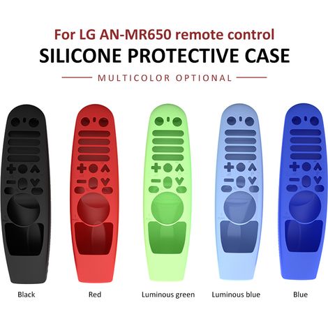 Étui de protection en silicone pour télécommande LG AN-MR600/AN-MR650/AN-MR18BA/AN-MR19BA - Résistant aux chocs (1/5)