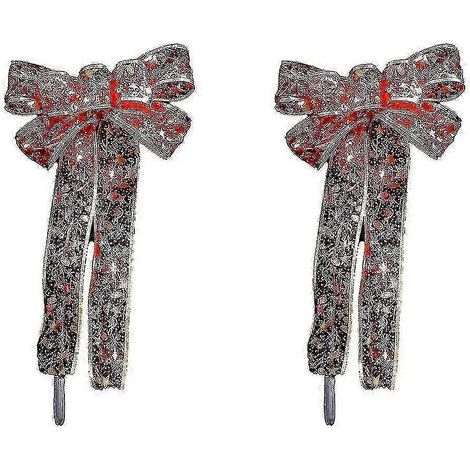 Décoration de Noël LM Christmas : nœud lumineux transparent avec ruban lumineux Wuqx RHW 25-26 (1/5)