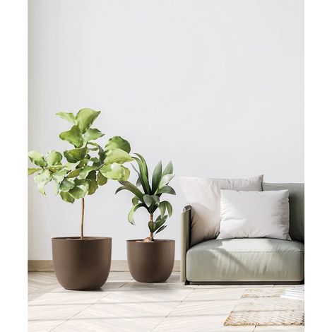 RIO - COPRIVASO GREENER IN RESINA-RUGGINE / Diam 35 cm