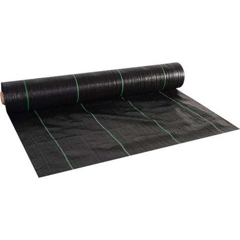 Aga Unkrautvlies, Mulchfolie 70g/m2 - 1,6x50 m UV-beständig, Reißfestes,  Gartenfolie, Unkrautgewebe, Bändchengewebe, Mulchflies, Unkrautvlies, Pflanzenschutz