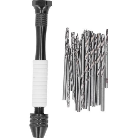 49 pièces/ensemble de forets à main ensemble de forets hélicodaux ABS en acier à grande vitesse pour bois plastique caoutchouc (1/5)