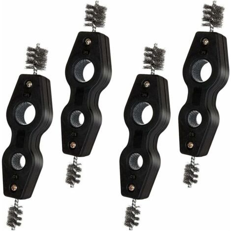 FENOPLASTICABrosse de nettoyage de cosses de batterie 4 en 1 brosse métallique noire 4pcs (1/5)