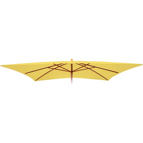 [JAMAIS UTILISÉ] Toile de rechange pour parasol Florida 3x4m, Toile de rechange pour parasol, polyester, jaune