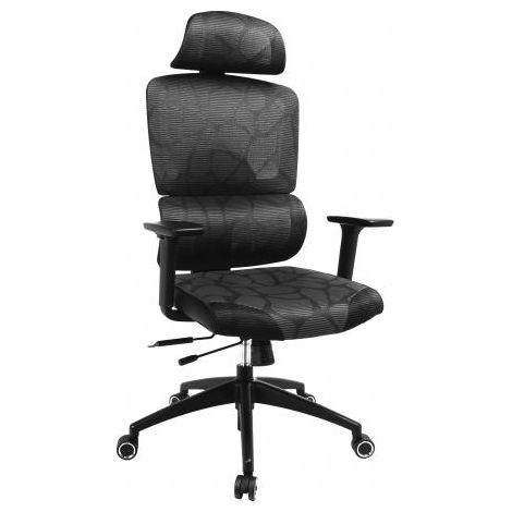 Sedia da gaming Sandberg ErgoFusion Gaming Chair Pro nera grigia confortevole (1/4)