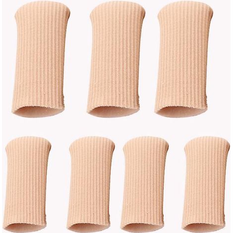 Set mit 7 Zehenschonern aus Stoff für geschlossene Zehen mit Gelfutter zur Vorbeugung von Hühneraugen, Hornhaut und Blasen zwischen den Zehen (1/5)