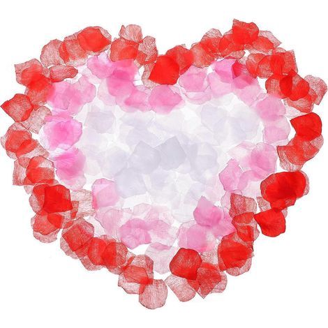 3000 künstliche Rosenblätter aus Seidenstoff, dekorative Blütenblätter für Hochzeiten (1/3)
