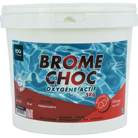 Aqualux - TRAITEMENT CHOC UNIVERSEL BROME CHOC - PASTILLES 20G BY AQUALUX SEAU DE 5KG - 200102