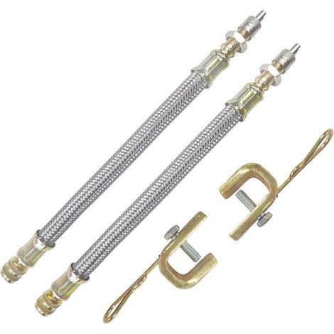 Extension Valve de Pneu, Pneu Valve Rallonge pour Pneu de Camion, Bus et Remorque, 18cm, Lot de 2