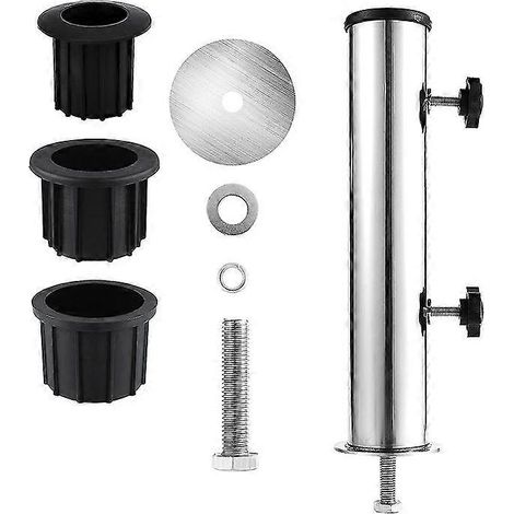 Ensemble de tubes de fixation pour mât de parasol, manchon d'insertion pour base de parasol d'extérieur, pour parasol extérieur (1/5)