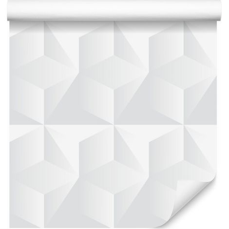 Papier peint géométrique et cubique pour salon et chambre 50x1000 cm (1/5)
