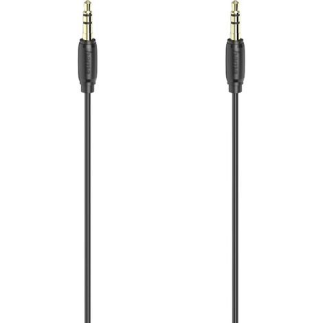Hama 00205117 Jack Audio Cavo [1x Spina jack da 3.5 mm - 1x Spina jack da 3.5 mm] 0.5 m Nero