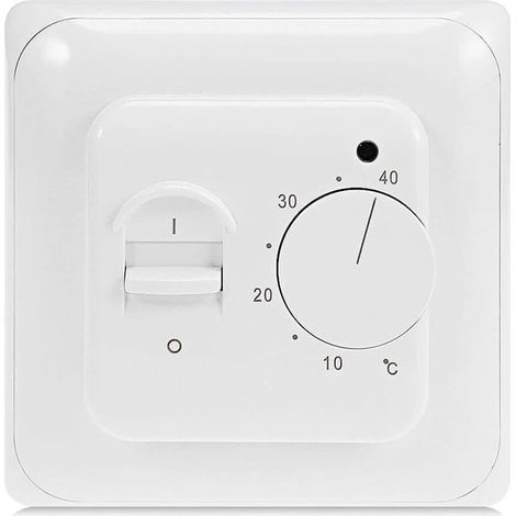 Thermostat chauffage au sol électriqueSonde externe NTC 3 mPlage de température 540℃Régulateur mural 16A 220V