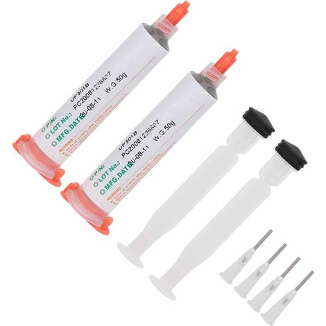 Pâte à souder en seringue, point de fusion 130 °C, flux pour pâte à souder en seringue, crème