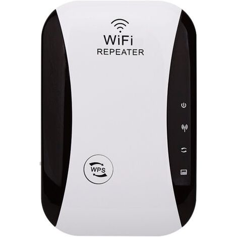 Répéteur WiFi Booster 300Mbps Extenseur sans Fil Amplificateur de Signal du Réseau(WPS, Installation Facile,1 Port Ethernet, Antennes Intégrées, 2.4GHz) Augmentation de la Couverture WiFi (1/5)