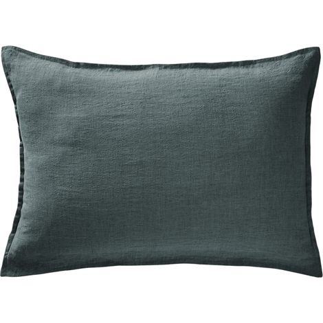 Taie oreiller Lin lave Soline 50 x 70 cm Ardoise (1/2)
